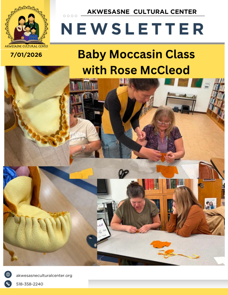 Baby Moccasin Class
with Rose McCleod

Images are of the class. Close ups of the baby moccasin, students working, and teacher helping students. 